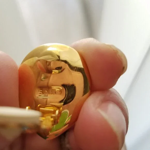 Nolan Miller Cuff Earrings Hoop Clip on Crystal Rhinestone Gold Plated Dressy - Picture 4 of 4